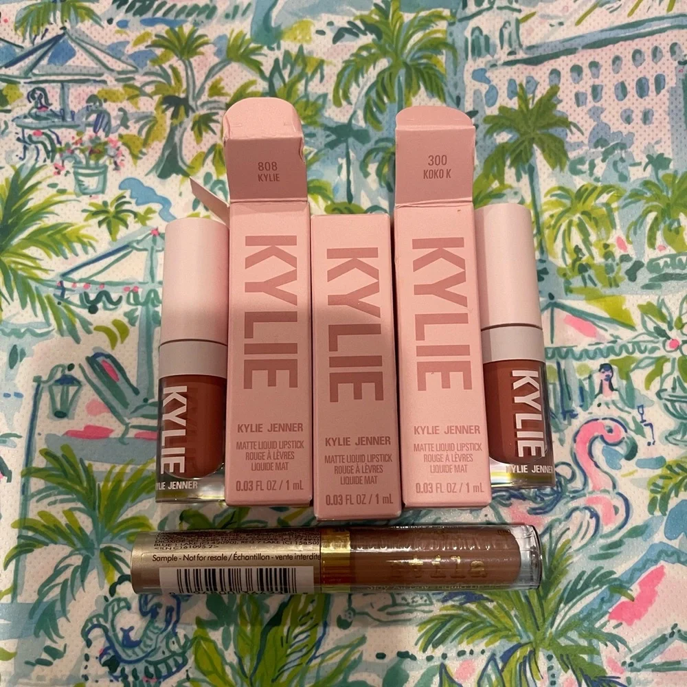 Kylie Cosmetics Matte Liquid Lipstick and Stila Lipstick Bundle Lot of 4 NEW